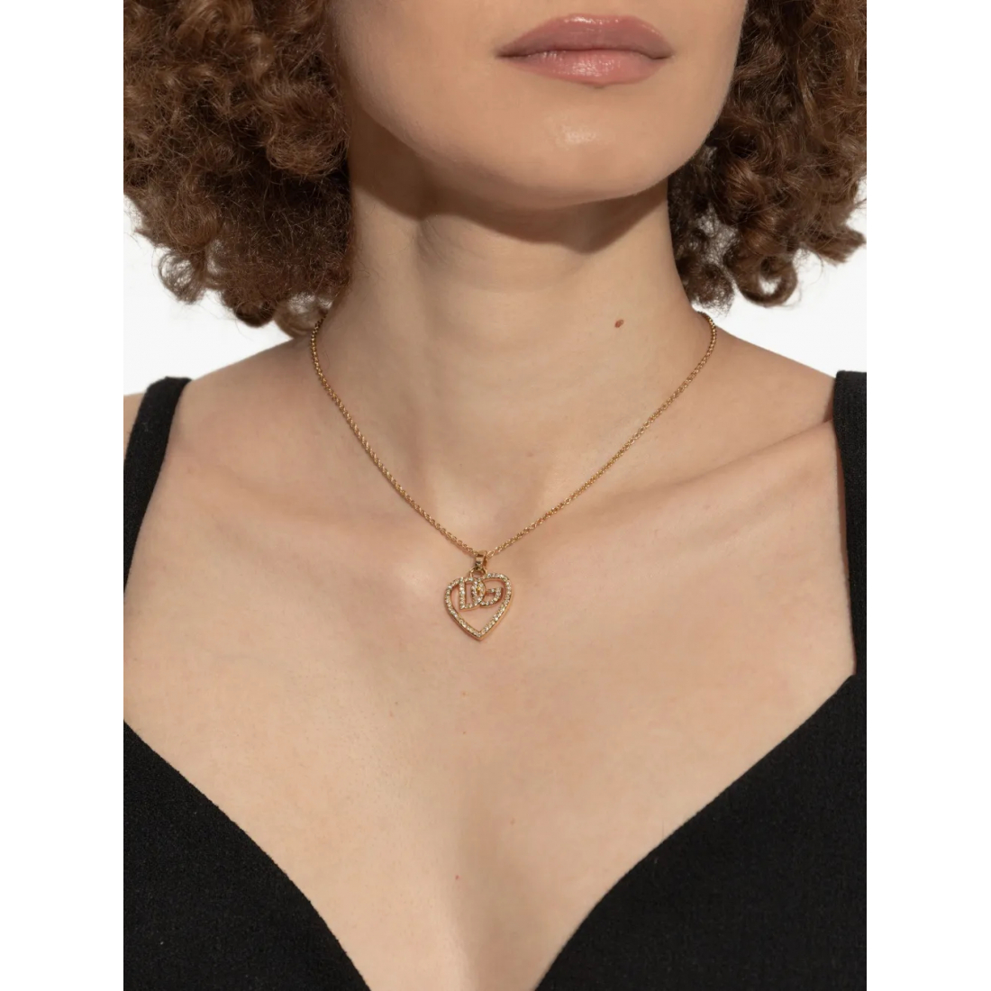 Women's 'Logo-Pendant Crystal-Embellished' Necklace