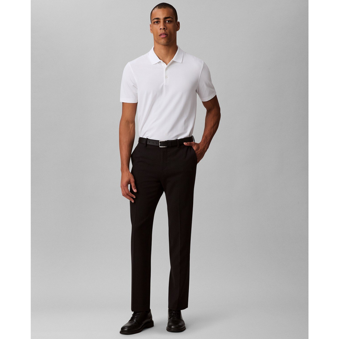 'Stretch Jacquard' Polohemd für Herren