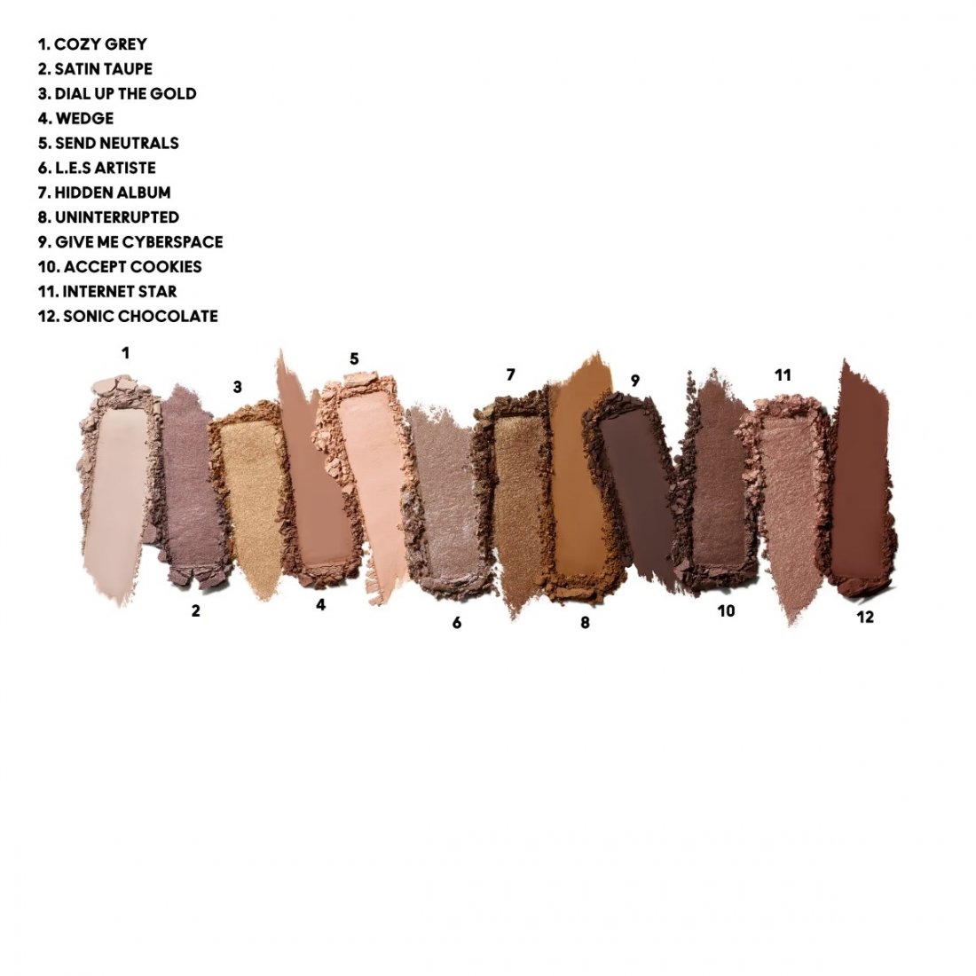 Palette de fards à paupières 'Connect in Colour' - Unfiltered Nudes 12.2 g