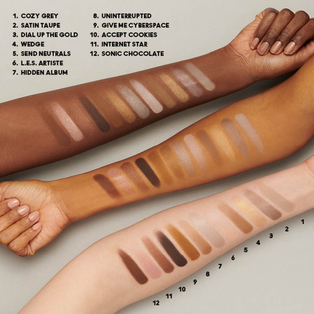 Palette de fards à paupières 'Connect in Colour' - Unfiltered Nudes 12.2 g
