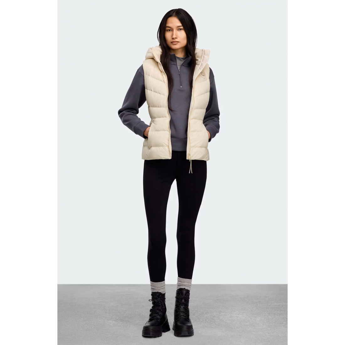 Women's 'Calir Hooded Zip-Front' Vest