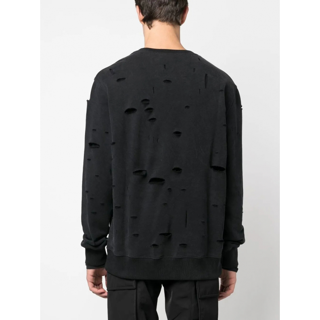 'Logo-Print Distressed' Sweatshirt für Herren