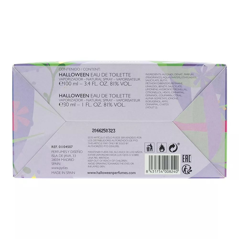 'Halloween' Eau De Toilette - 2 Pieces