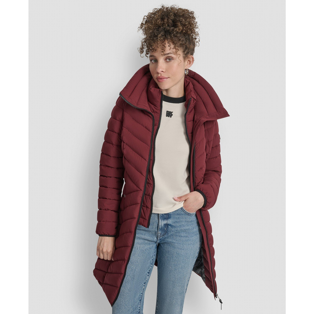 Women's 'Bibbed Packable' Puffer Coat