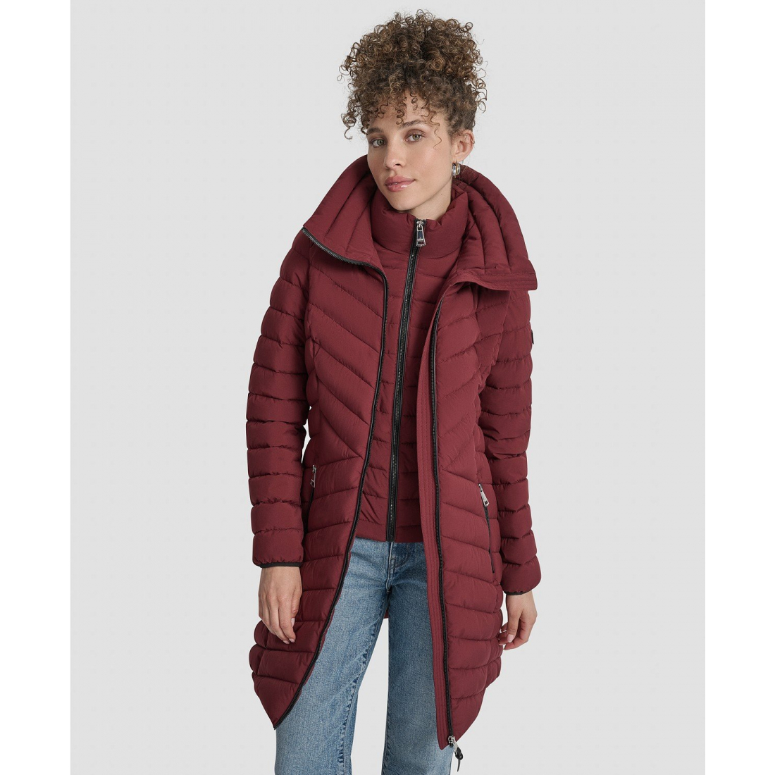Women's 'Bibbed Packable' Puffer Coat
