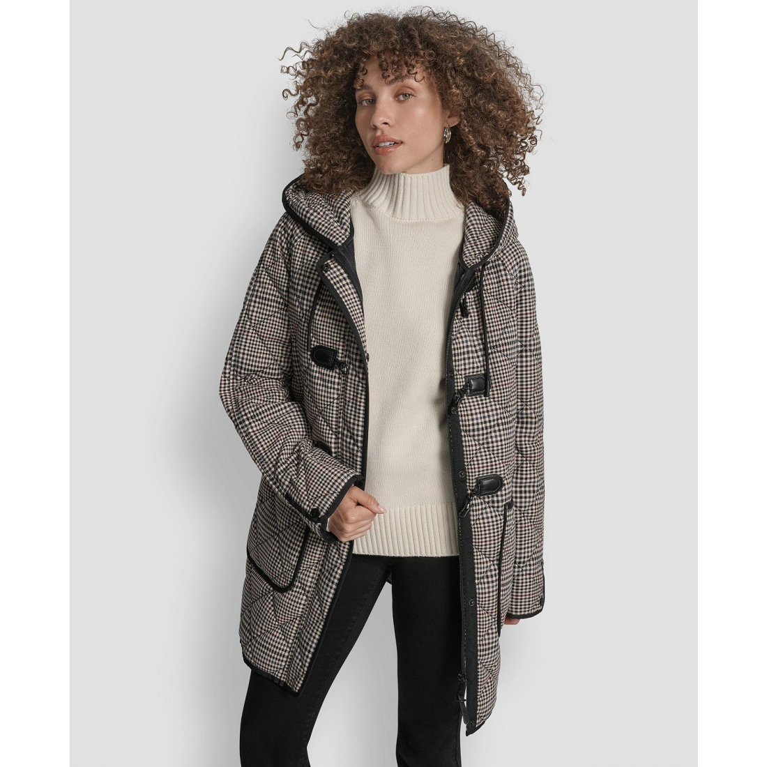 'Hooded Toggle Quilted' Mantel für Damen