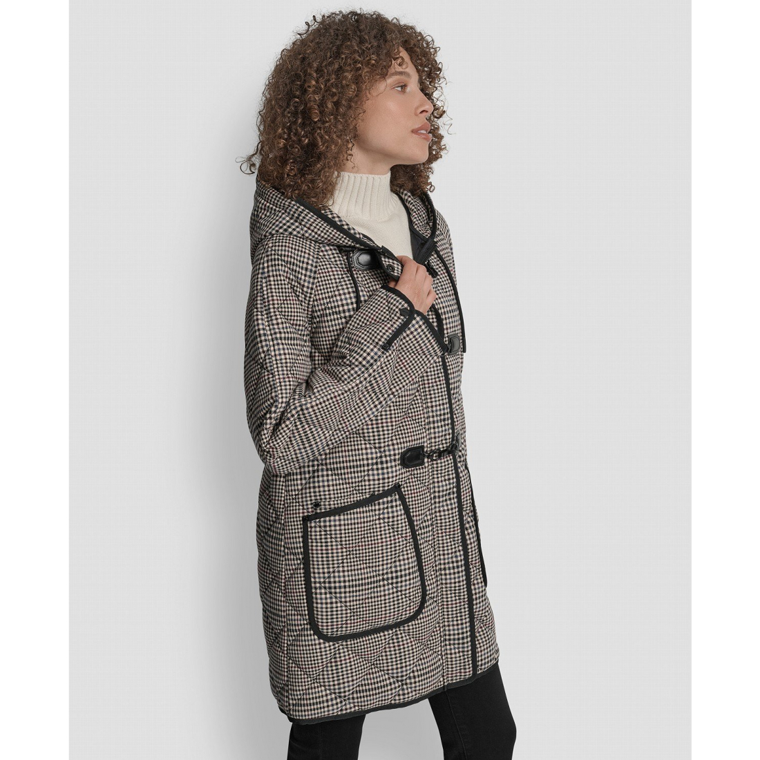'Hooded Toggle Quilted' Mantel für Damen