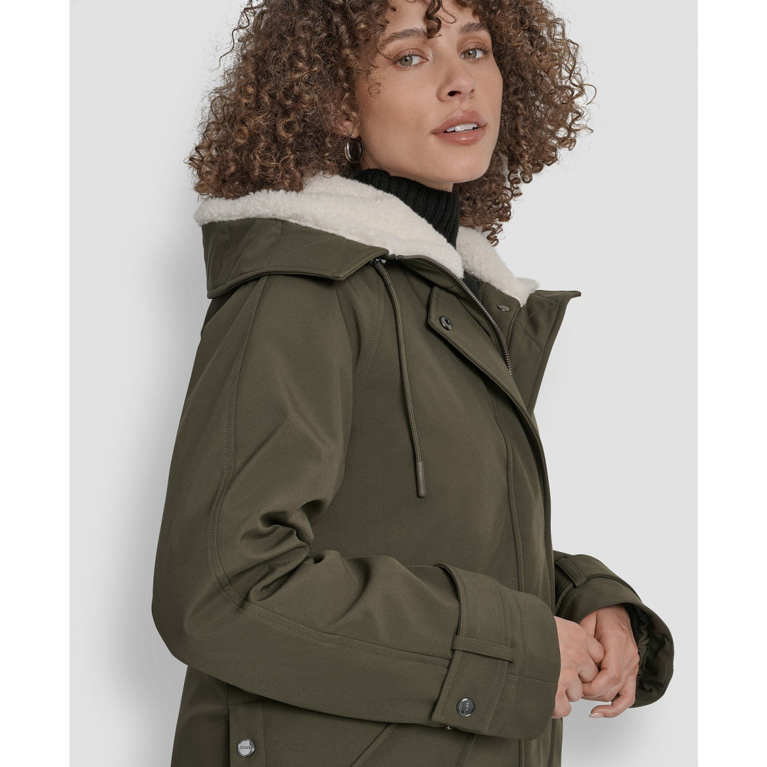 Women's 'Faux-Fur-Lined Hooded Softshell' Coat