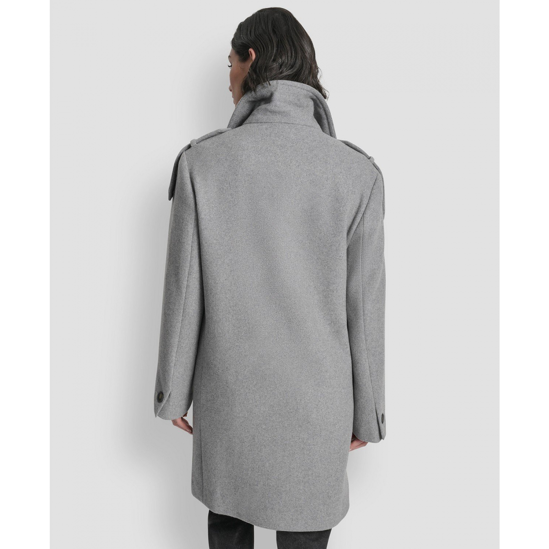 Manteau 'Double-Breasted Funnel Neck Military' pour Femmes