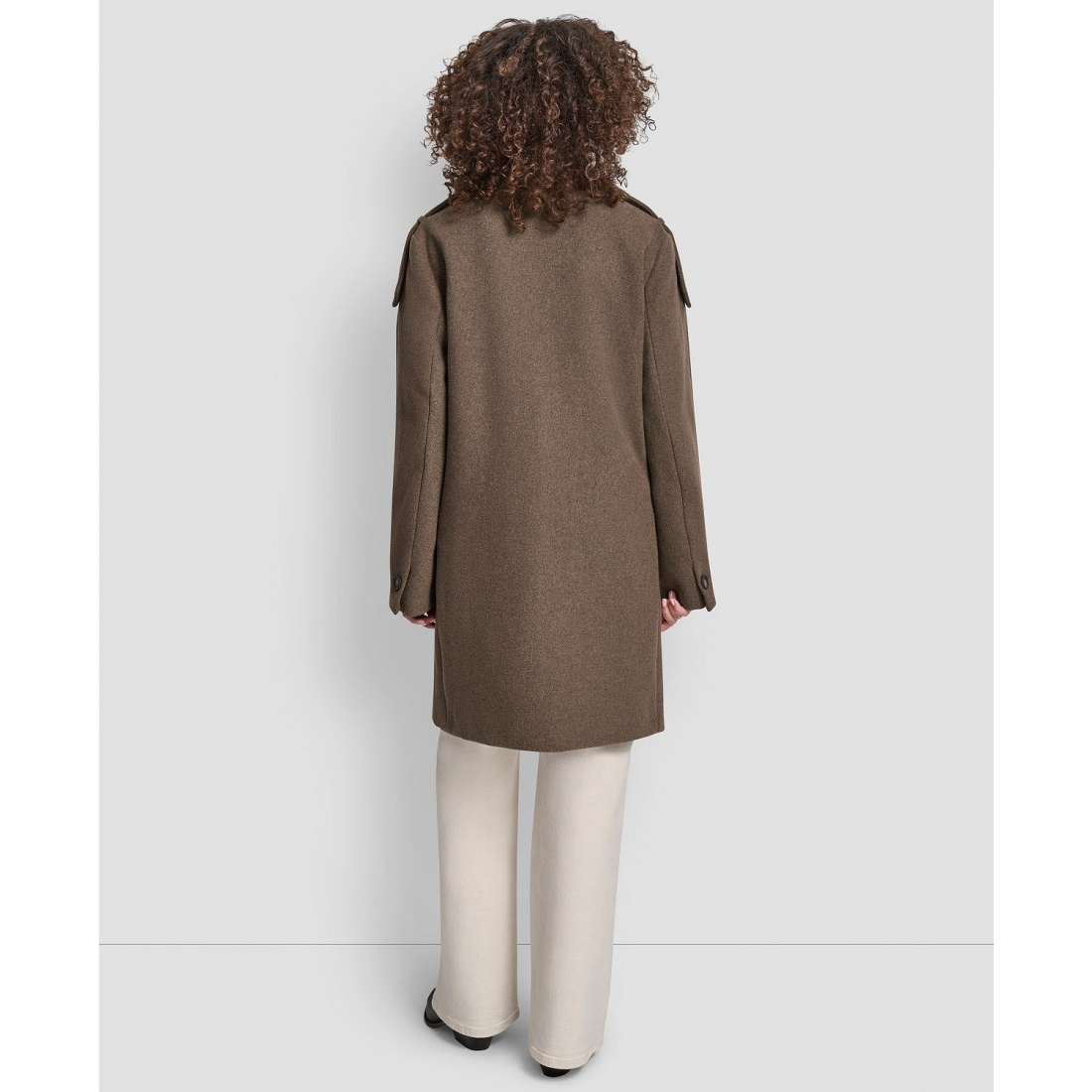 Manteau 'Double-Breasted Funnel Neck Military' pour Femmes