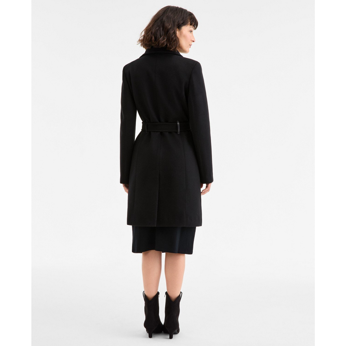 Manteau à ceinture 'Asymmetric Front-Zip' pour Femmes