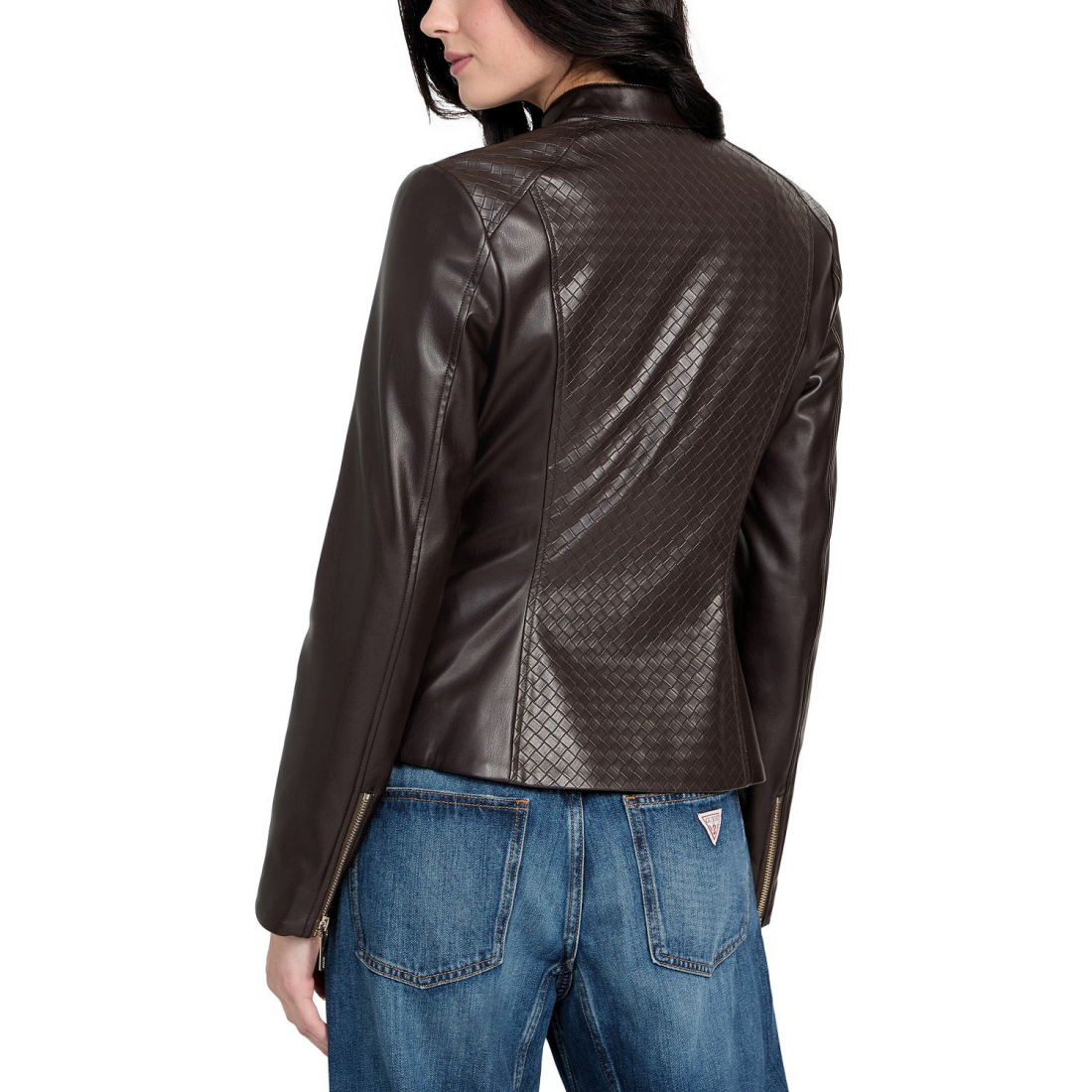 Perfecto 'Faux-Leather Basketweave' pour Femmes