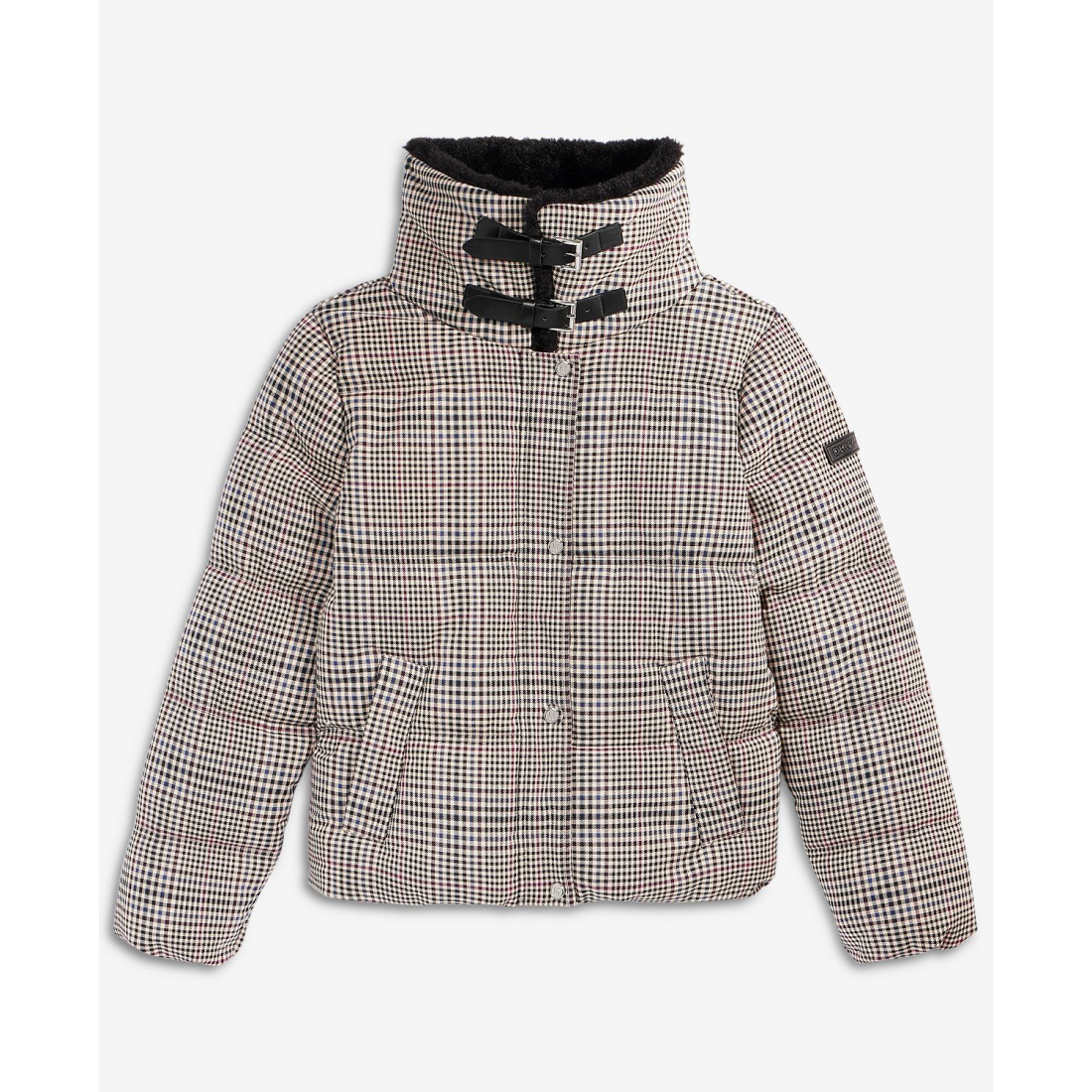 Manteau matelassé 'Faux-Fur-Collar Zip-Front' pour Femmes