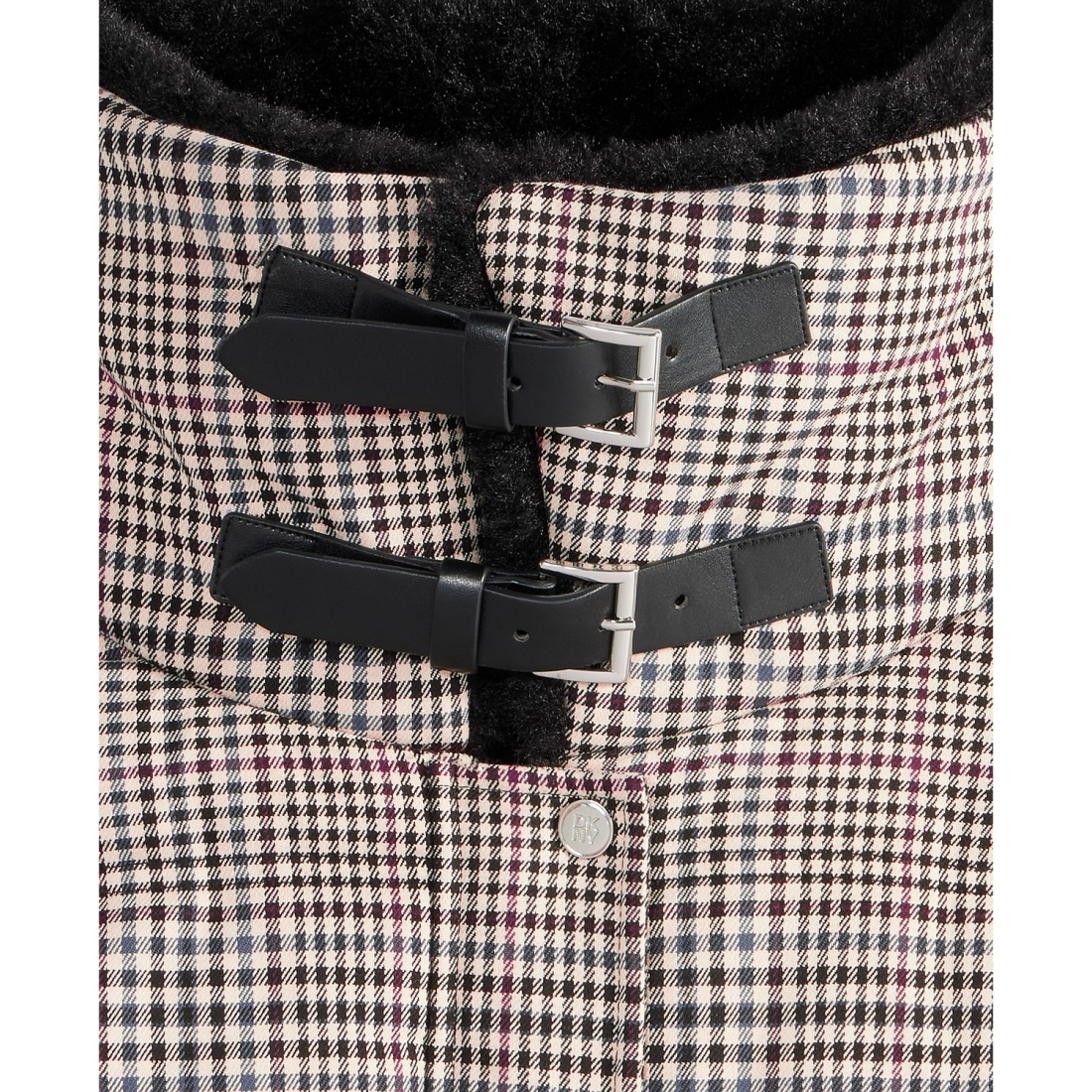 Manteau matelassé 'Faux-Fur-Collar Zip-Front' pour Femmes