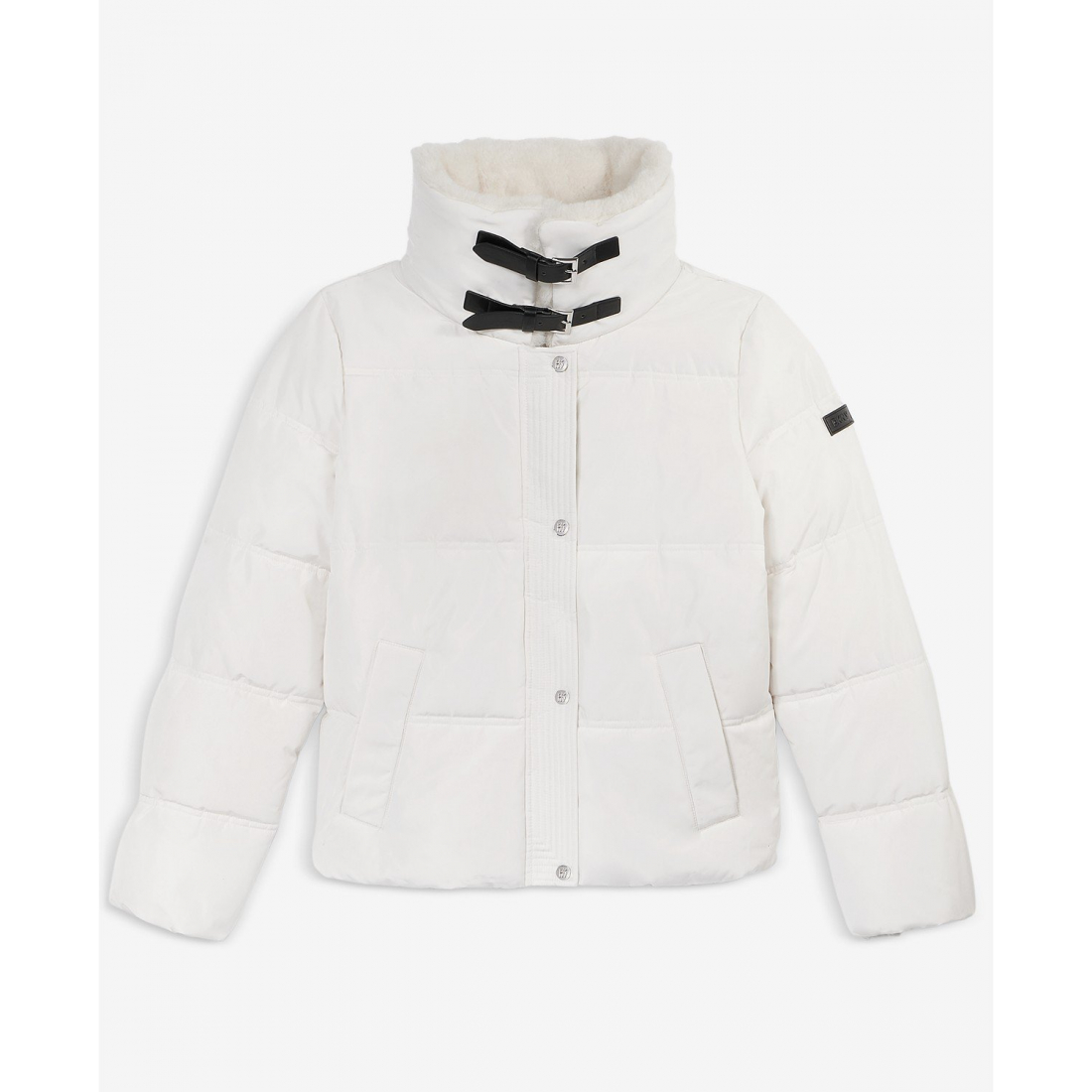 Manteau matelassé 'Faux-Fur-Collar Zip-Front' pour Femmes