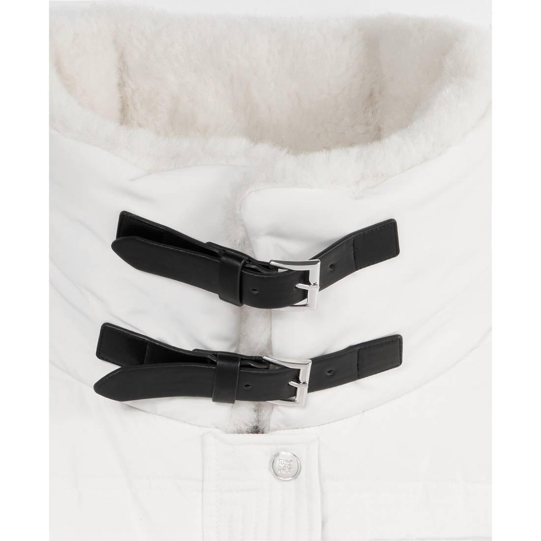 Manteau matelassé 'Faux-Fur-Collar Zip-Front' pour Femmes