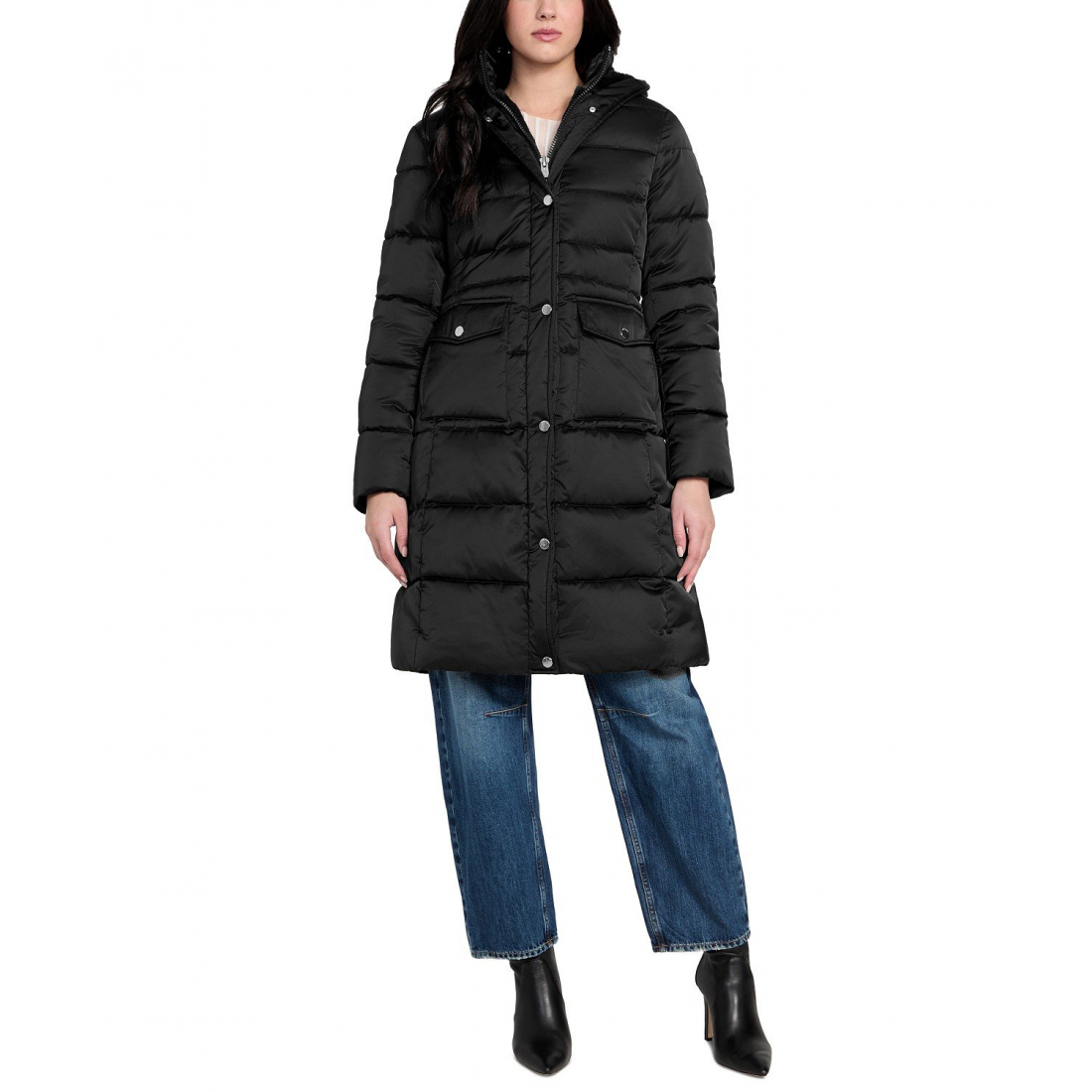 Manteau matelassé 'Hooded Faux-Fur-Lined' pour Femmes