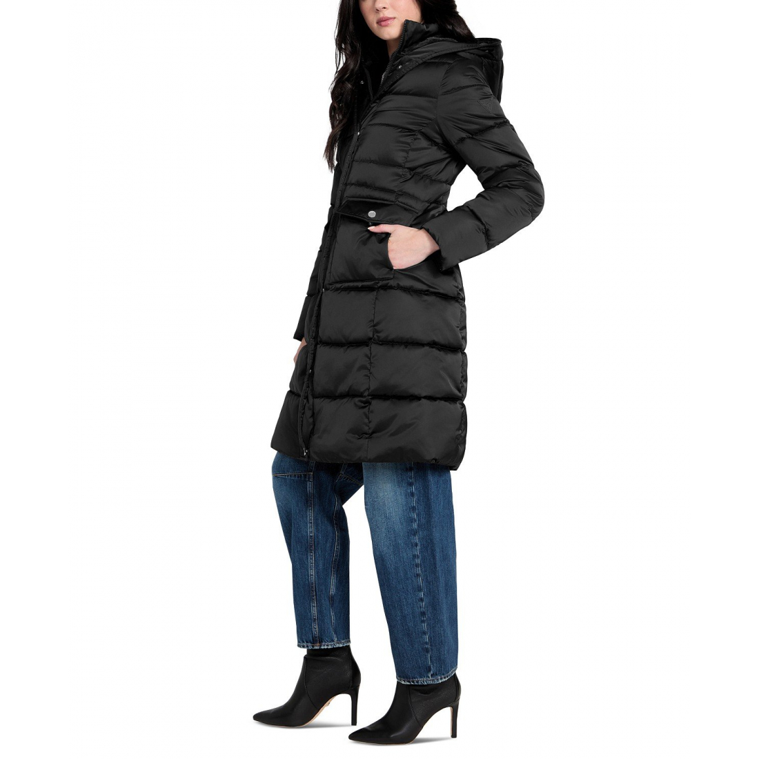 Manteau matelassé 'Hooded Faux-Fur-Lined' pour Femmes