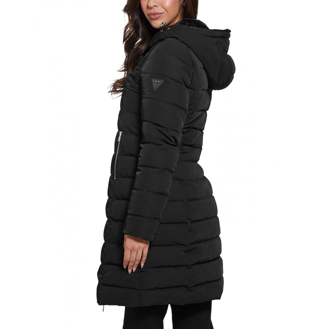 Manteau matelassé 'Hooded Faux-Fur-Lined' pour Femmes