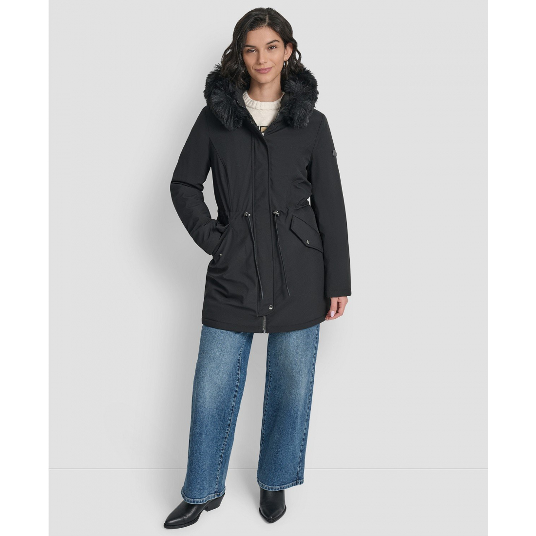 Manteau matelassé 'Trim Hooded Anorak' pour Femmes
