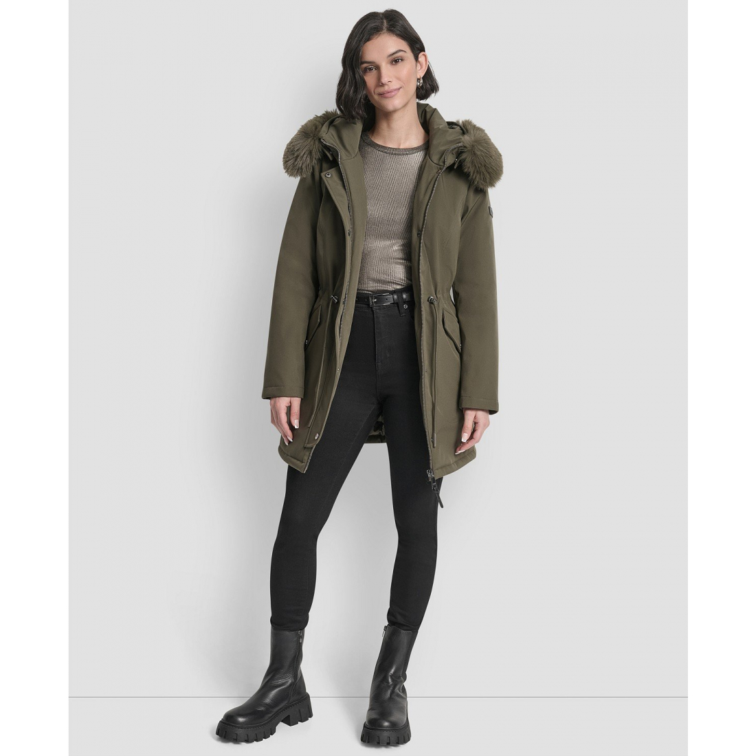 Manteau matelassé 'Trim Hooded Anorak' pour Femmes