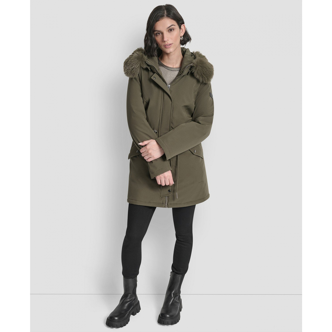 Manteau matelassé 'Trim Hooded Anorak' pour Femmes
