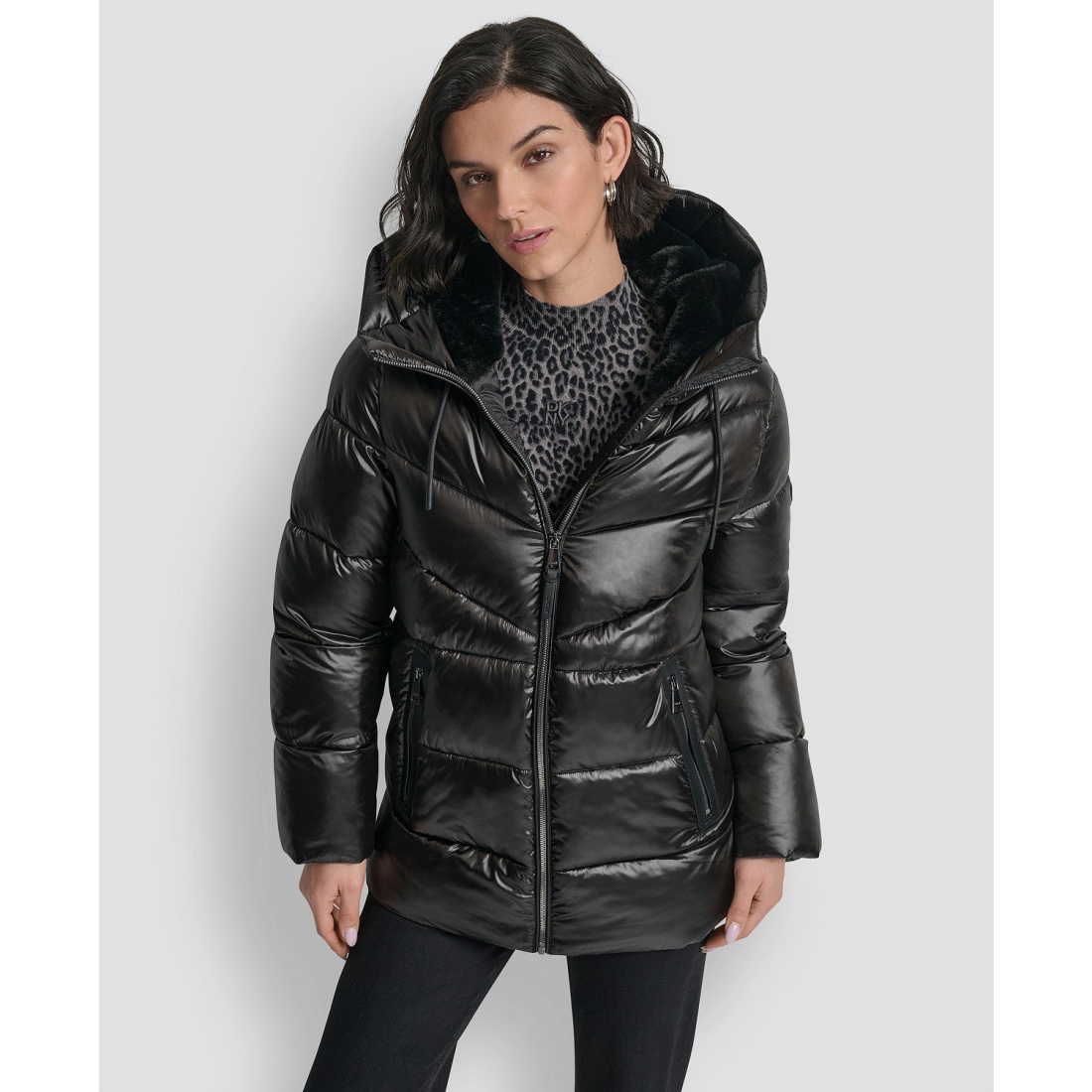 Manteau matelassé 'Shine Hooded' pour Femmes