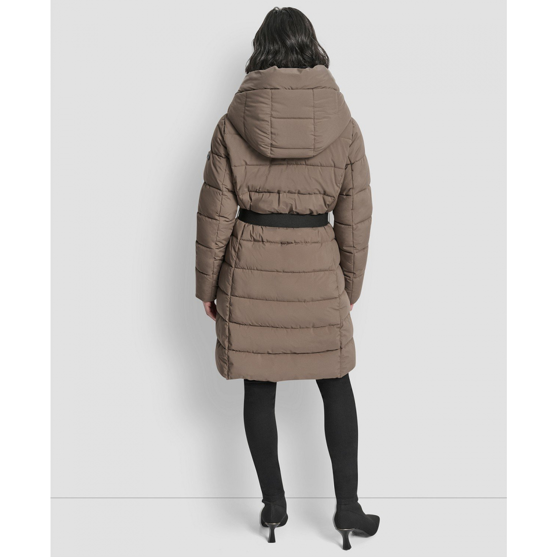 Manteau matelassé 'Belted Asymmetrical Zip Front' pour Femmes