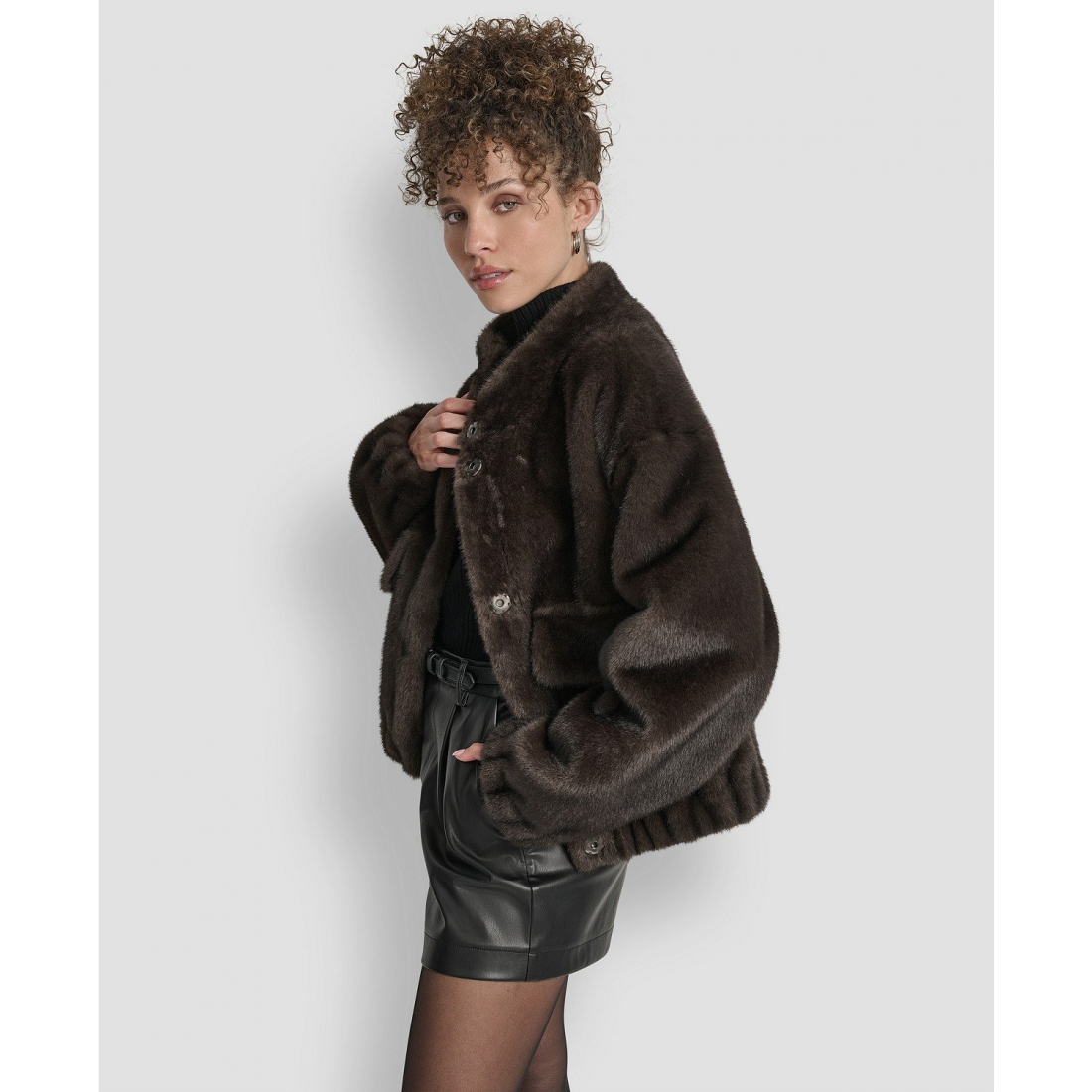Blouson bomber 'Collar Neck' pour Femmes