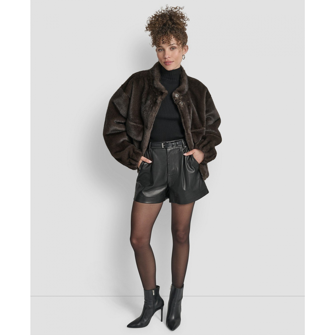 Blouson bomber 'Collar Neck' pour Femmes