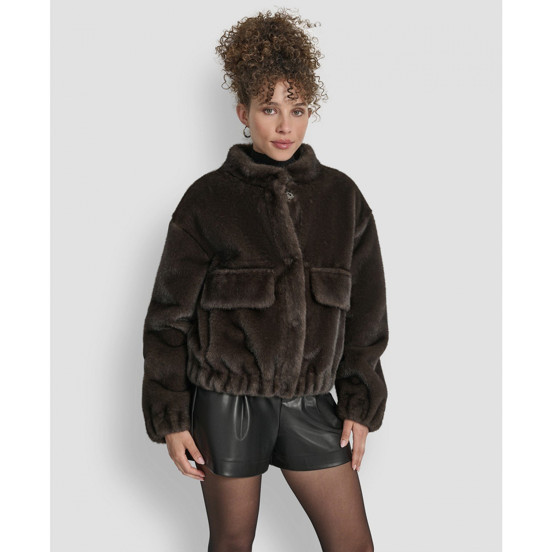 Blouson bomber 'Collar Neck' pour Femmes