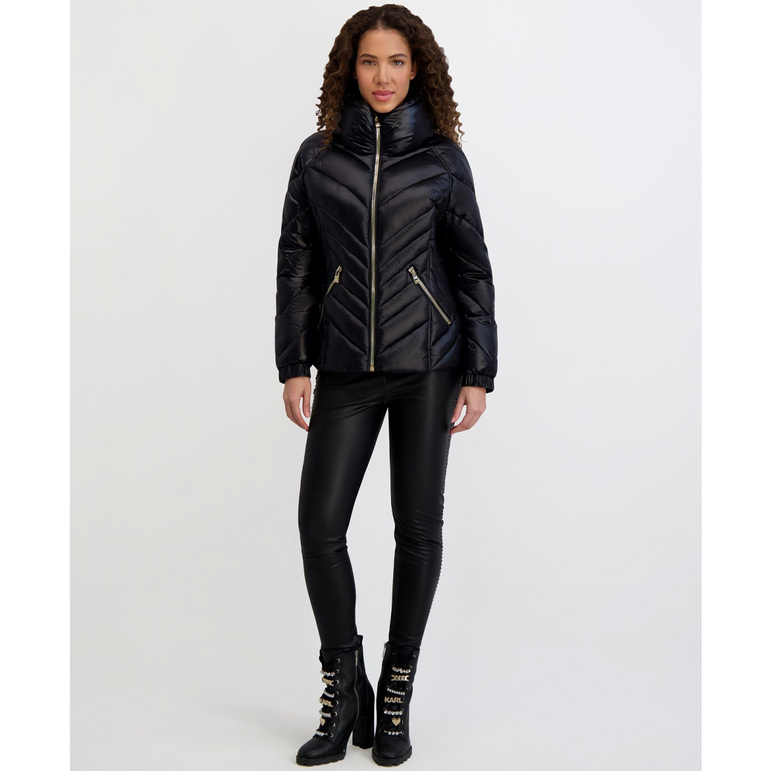 Manteau matelassé 'Pillow-Collar' pour Femmes