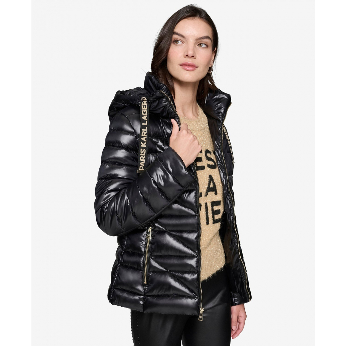 Manteau matelassé 'Drawstring' pour Femmes