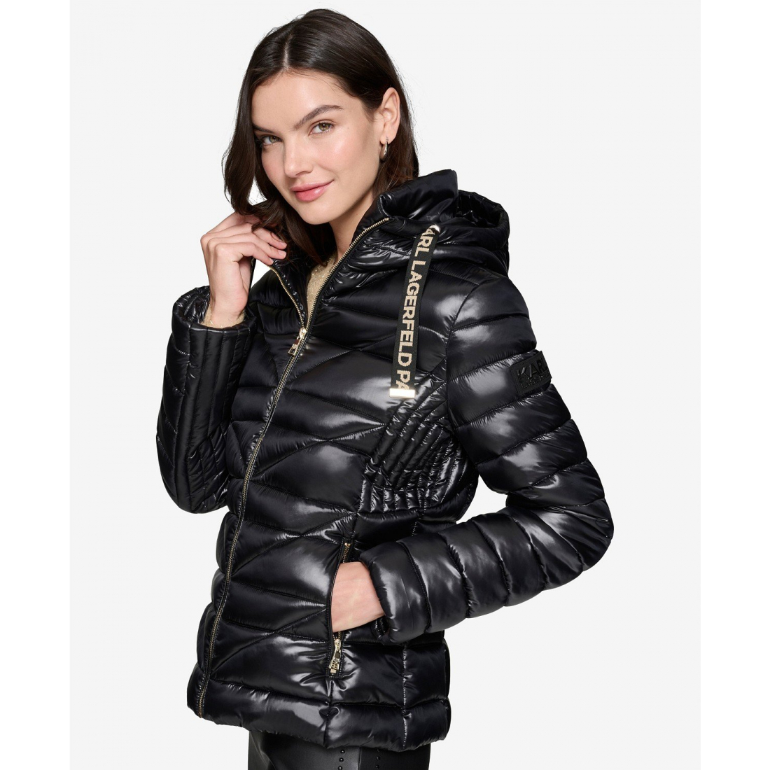 Manteau matelassé 'Drawstring' pour Femmes