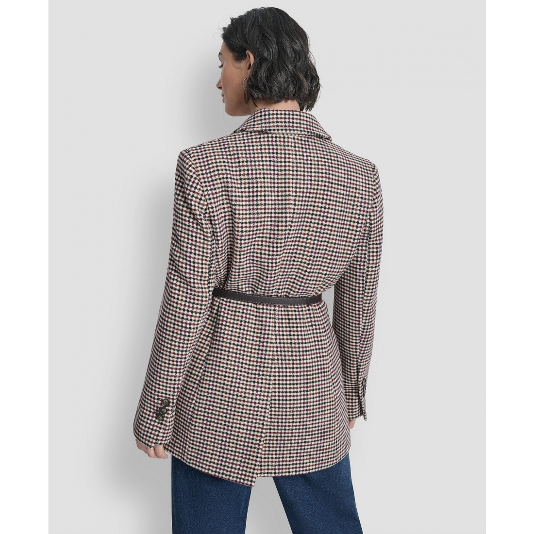 Manteau à ceinture 'Short Double-Breasted Belted Coat' pour Femmes