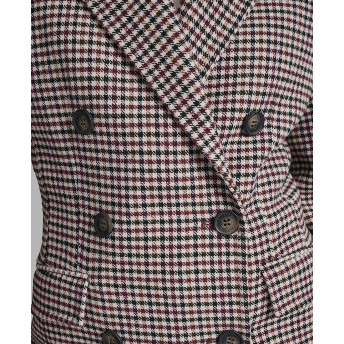 Manteau à ceinture 'Short Double-Breasted Belted Coat' pour Femmes