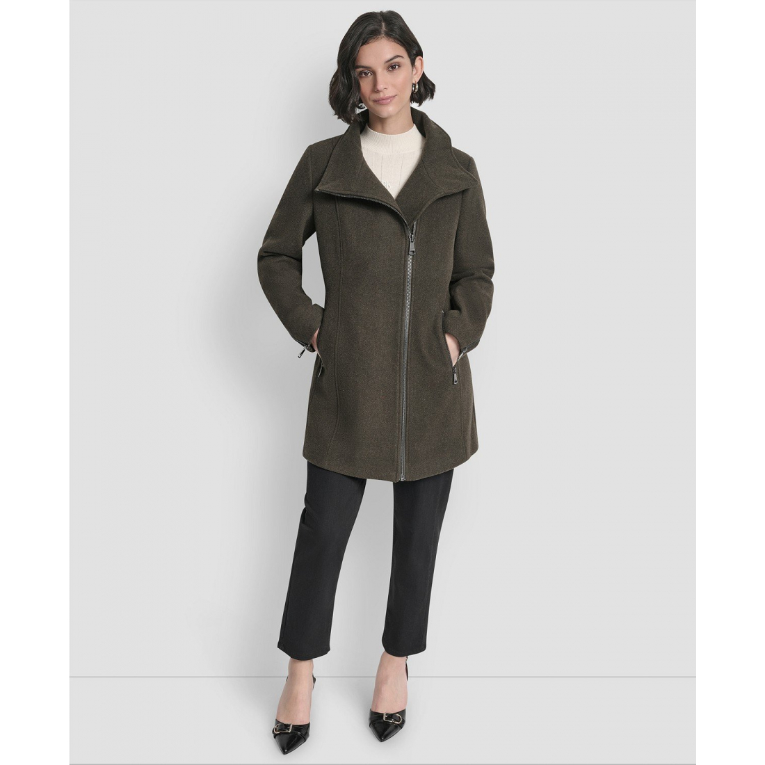 Manteau 'Asymmetrical Zip' pour Femmes