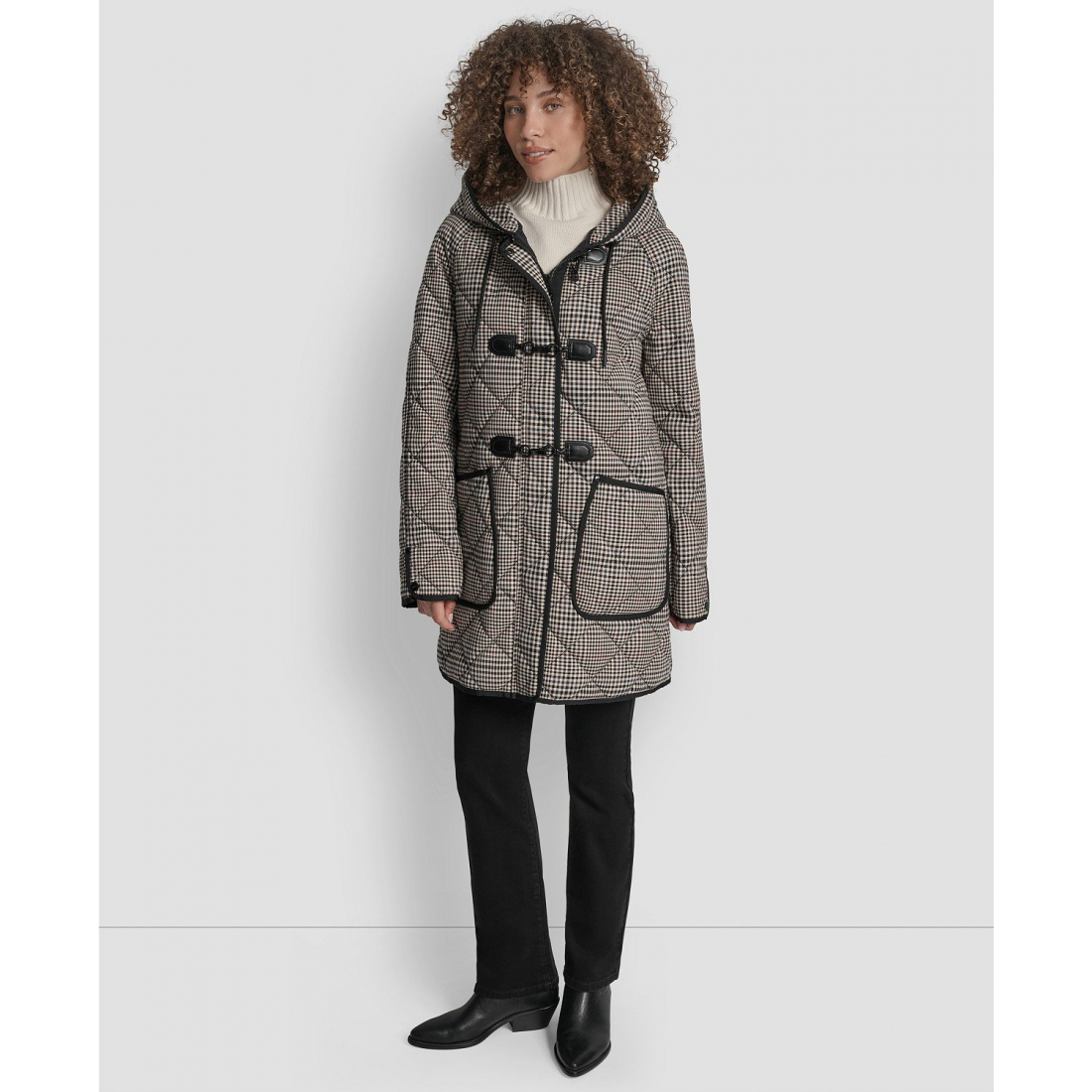 'Hooded Toggle Quilted' Mantel für Damen