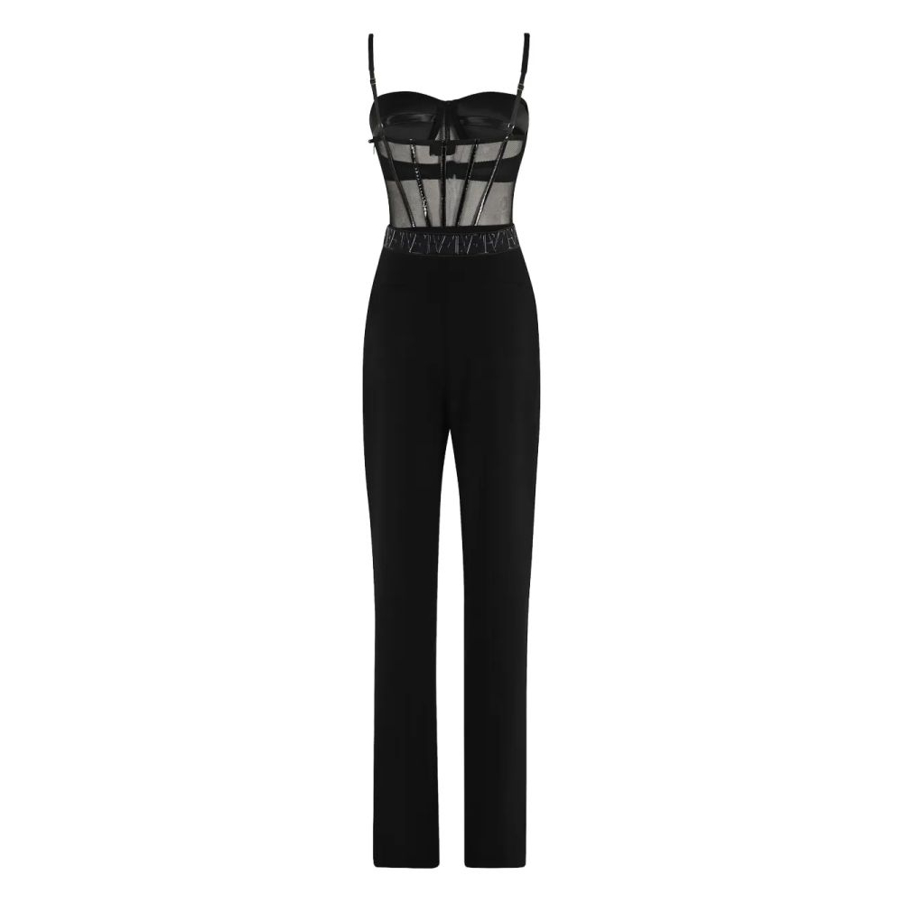 Women's 'Bustier-Top Belted' Jumpsuit