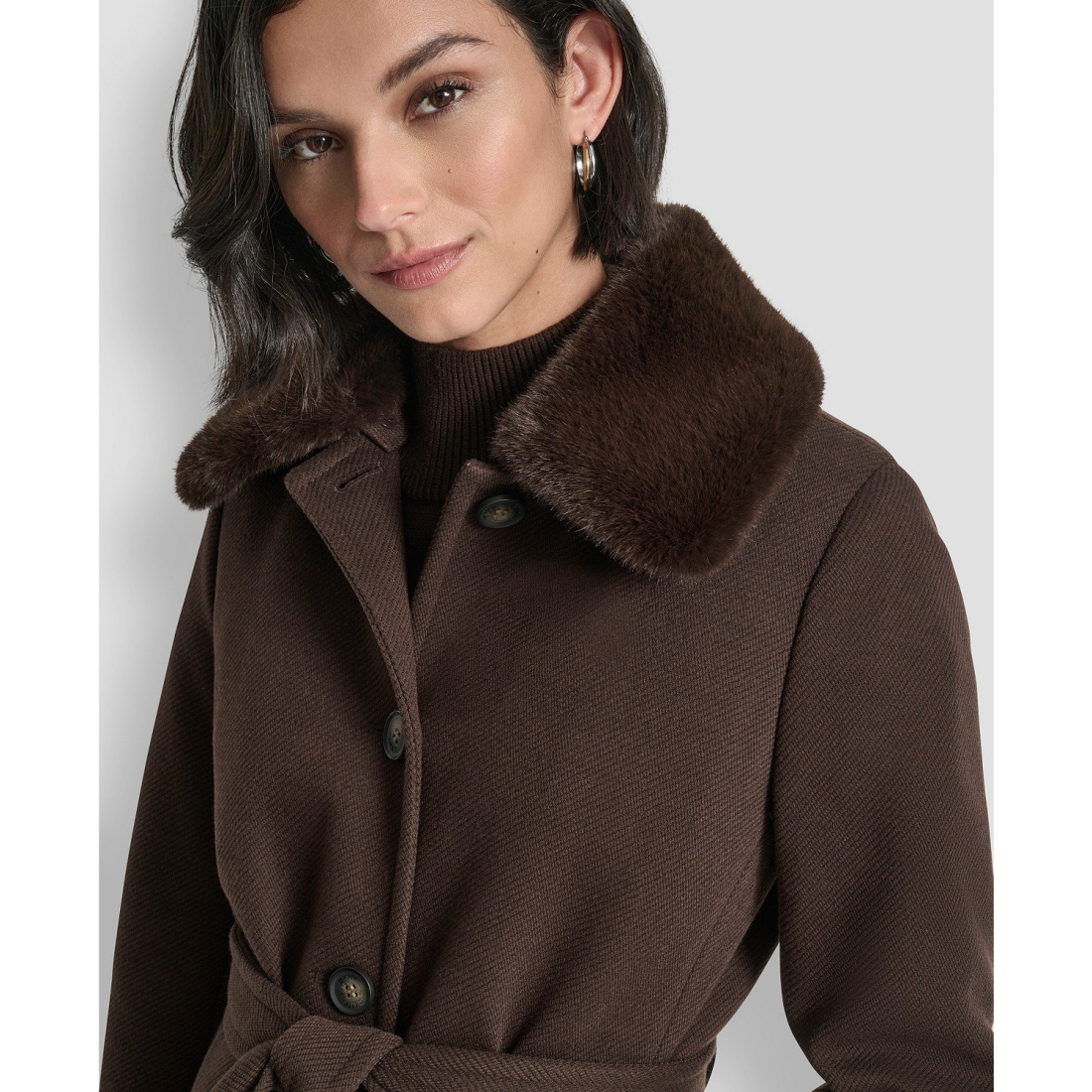 Manteau 'Single-Breasted Pillow Collar' pour Femmes