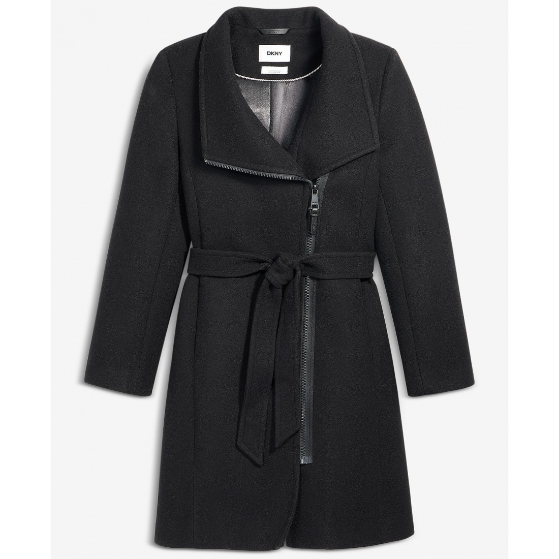 Manteau à ceinture 'Asymmetric Front-Zip' pour Femmes