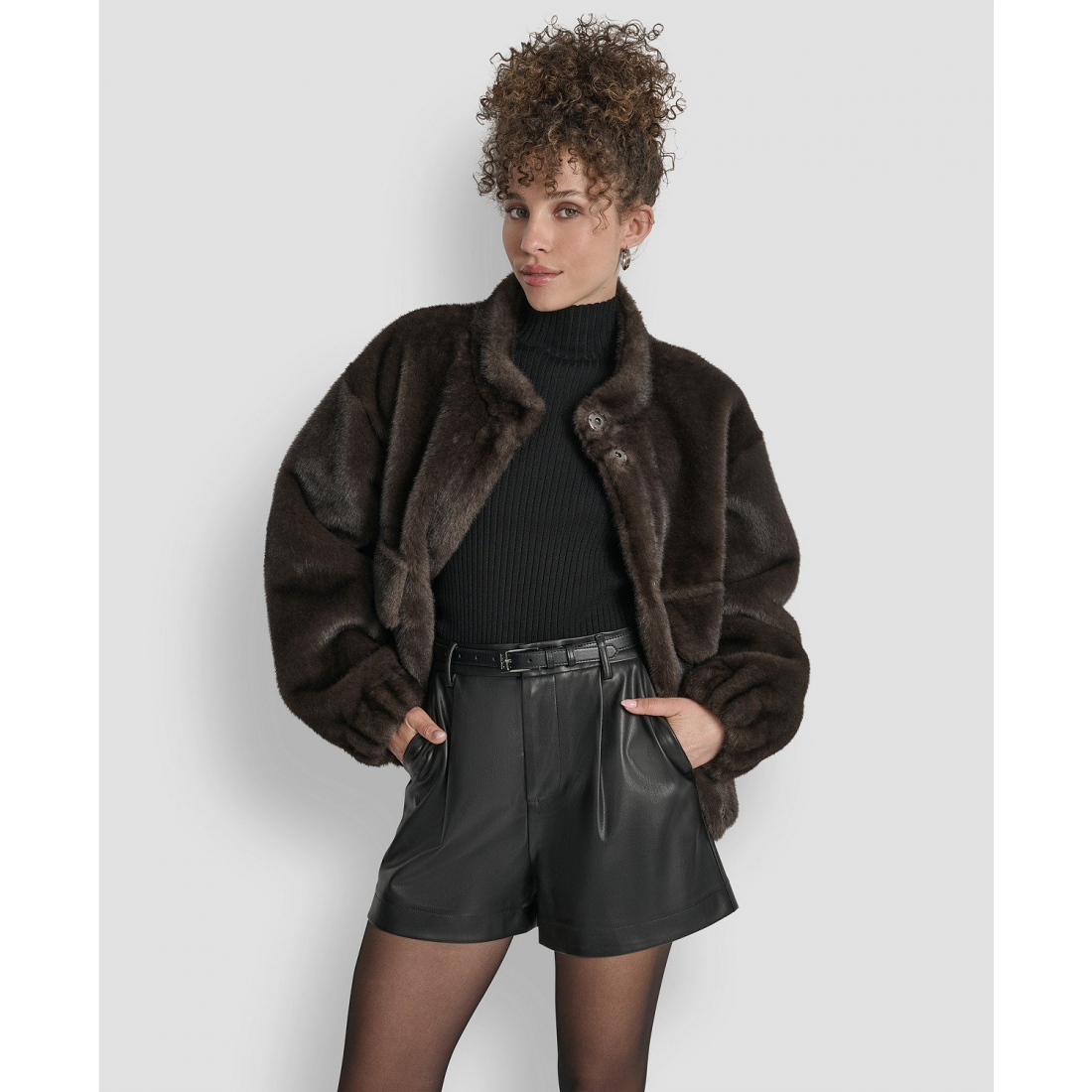 Blouson bomber 'Collar Neck' pour Femmes