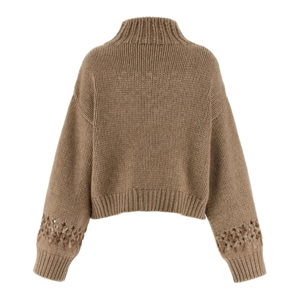 Women's 'Open-Knit Drop-Shoulder' Sweater