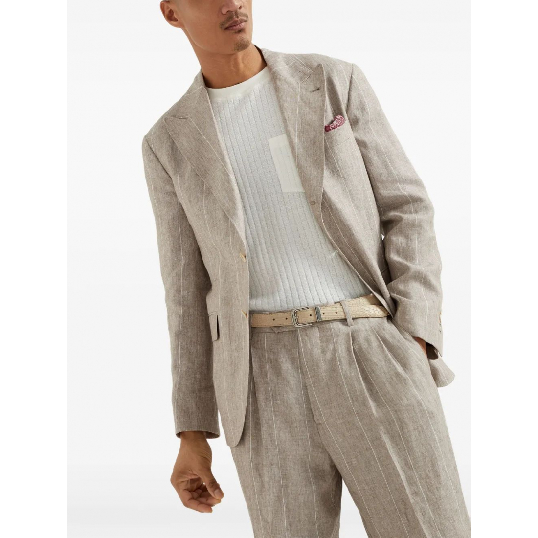 'Wide Striped' Klassischer Blazer für Herren