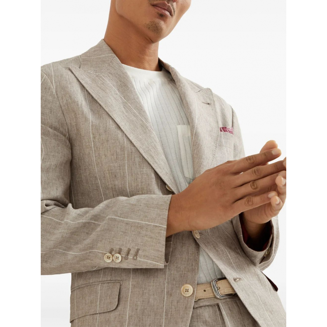 'Wide Striped' Klassischer Blazer für Herren