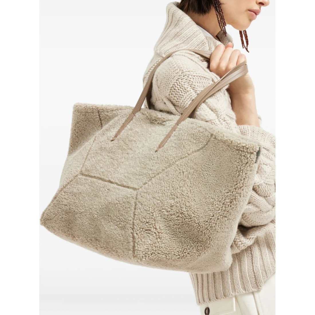 Women's 'Shearling' Tote Bag