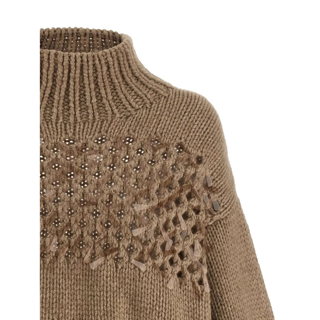 Women's 'Open-Knit Drop-Shoulder' Sweater