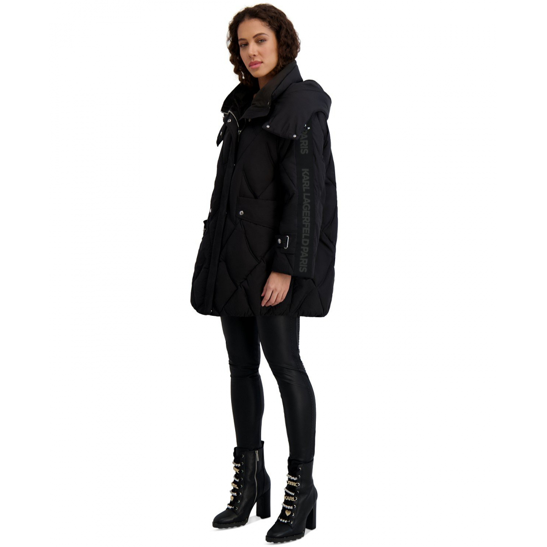 Manteau matelassé 'Hooded A-Line Puffer Coat' pour Femmes
