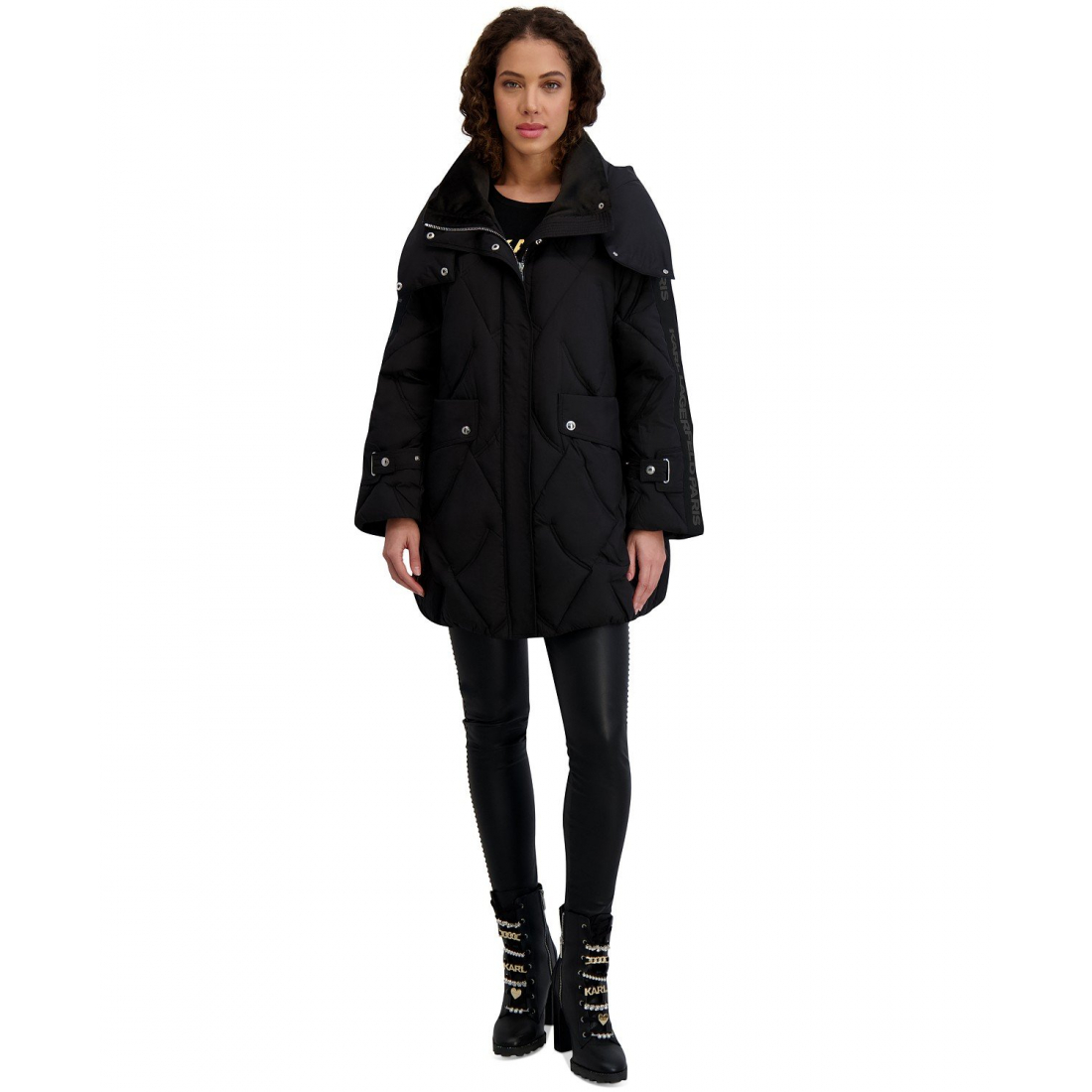 Manteau matelassé 'Hooded A-Line Puffer Coat' pour Femmes