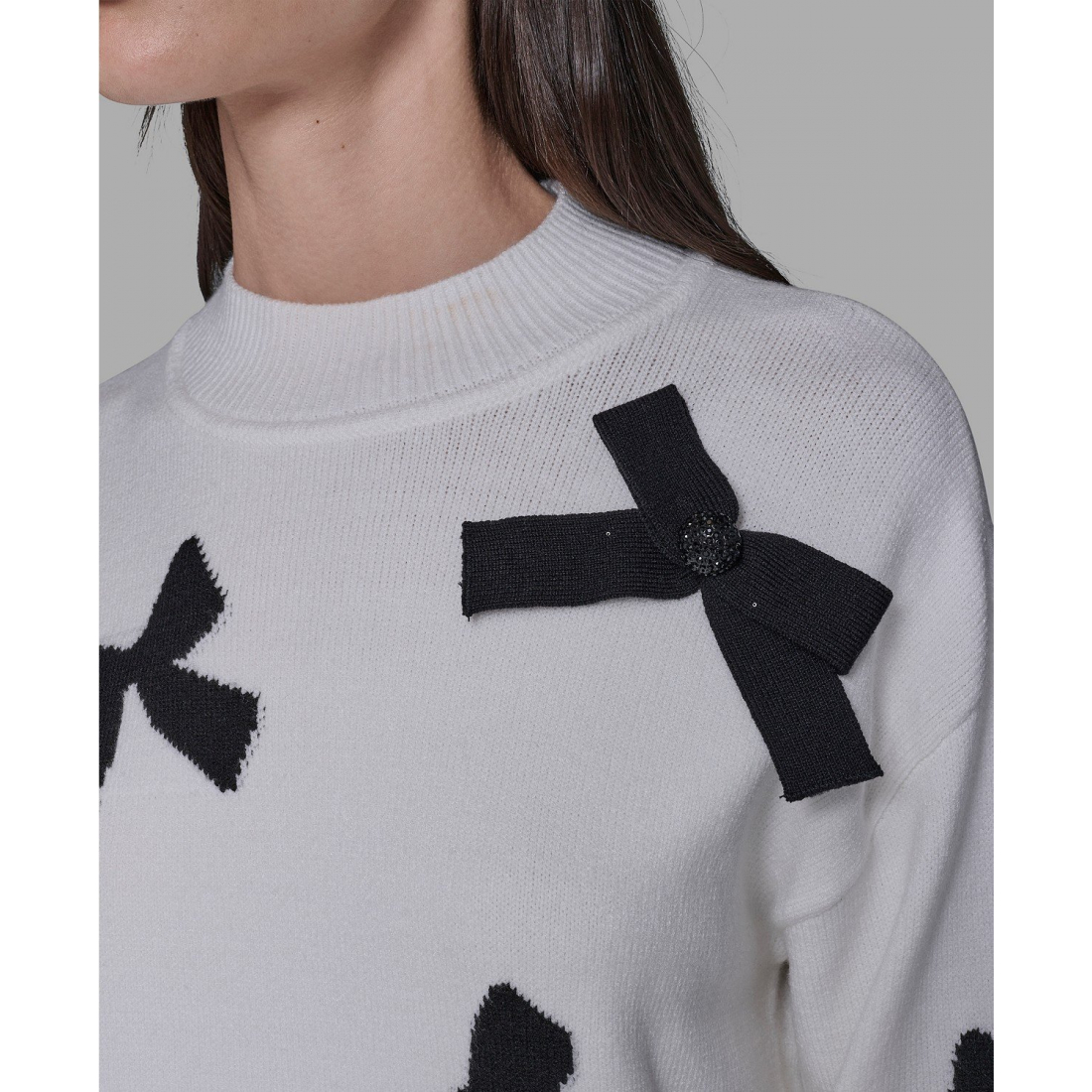 Pull 'All-Over Bow' pour Femmes